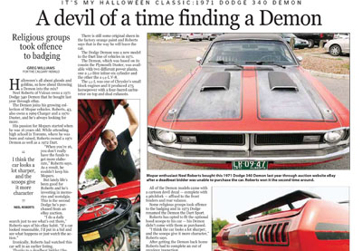 Newspaper article